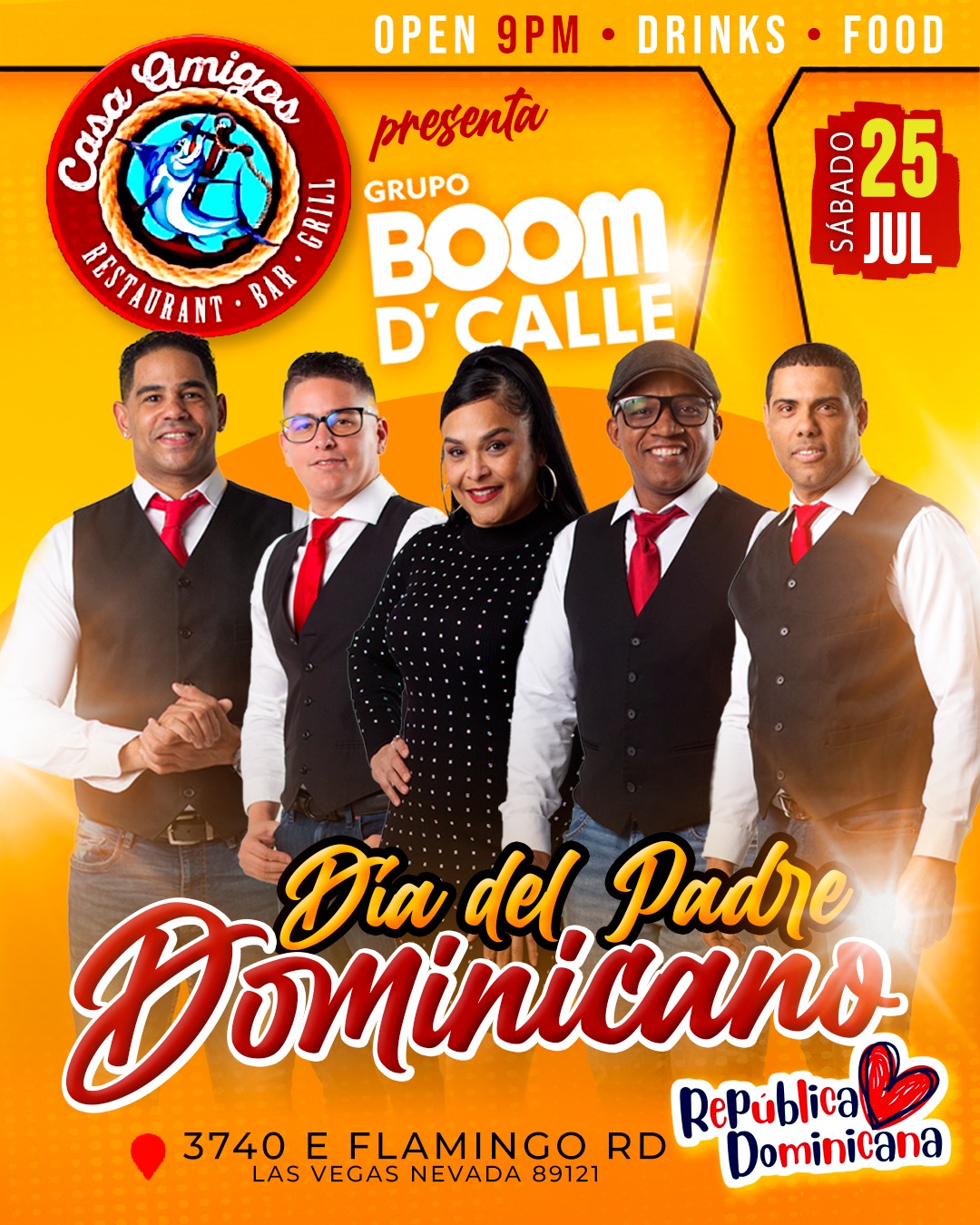 Evento 25 Julio Grupo Boom D Calle
